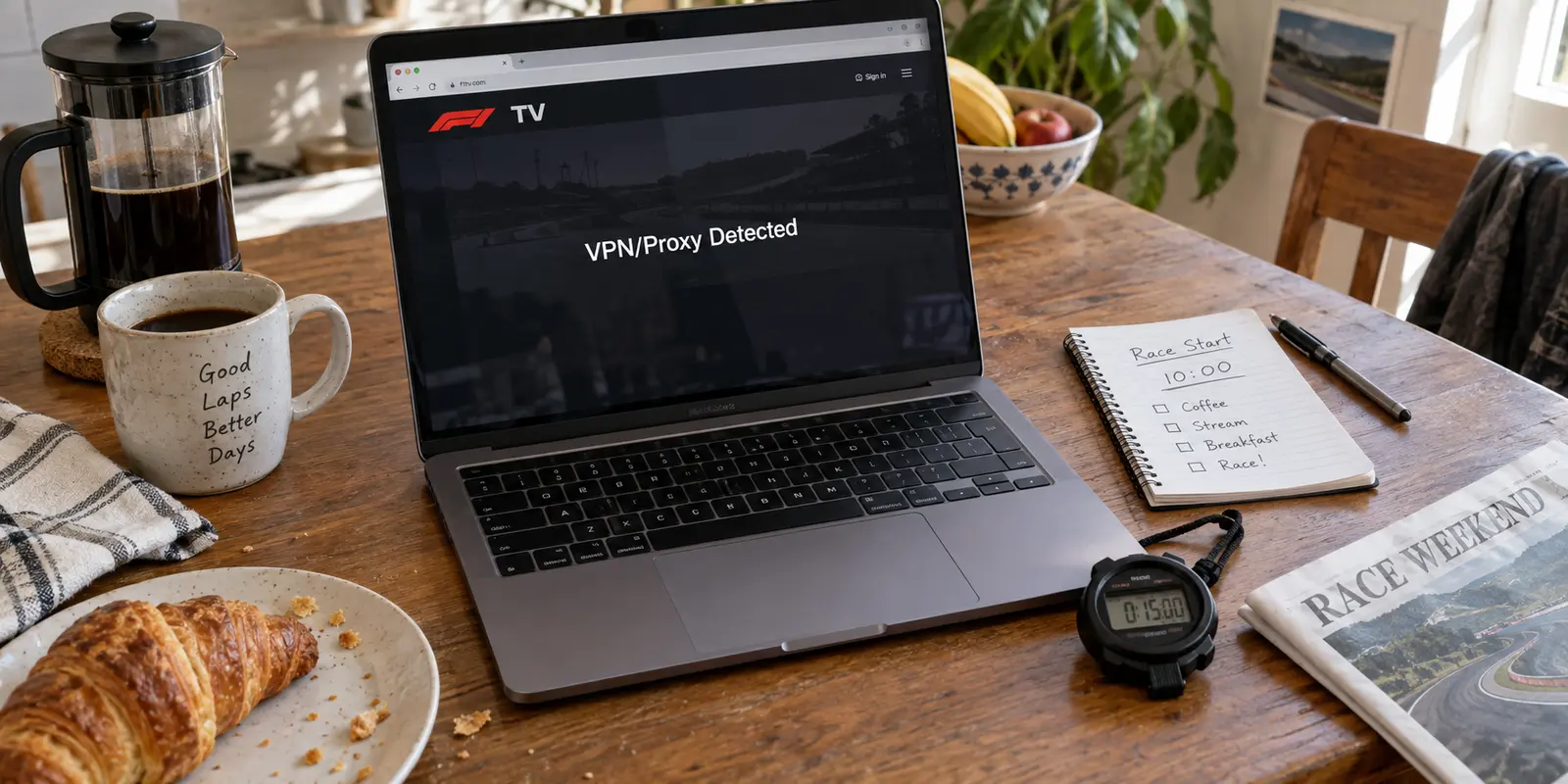 F1 TV Detected a VPN? First Find Out Whether a VPN Is Actually the Problem