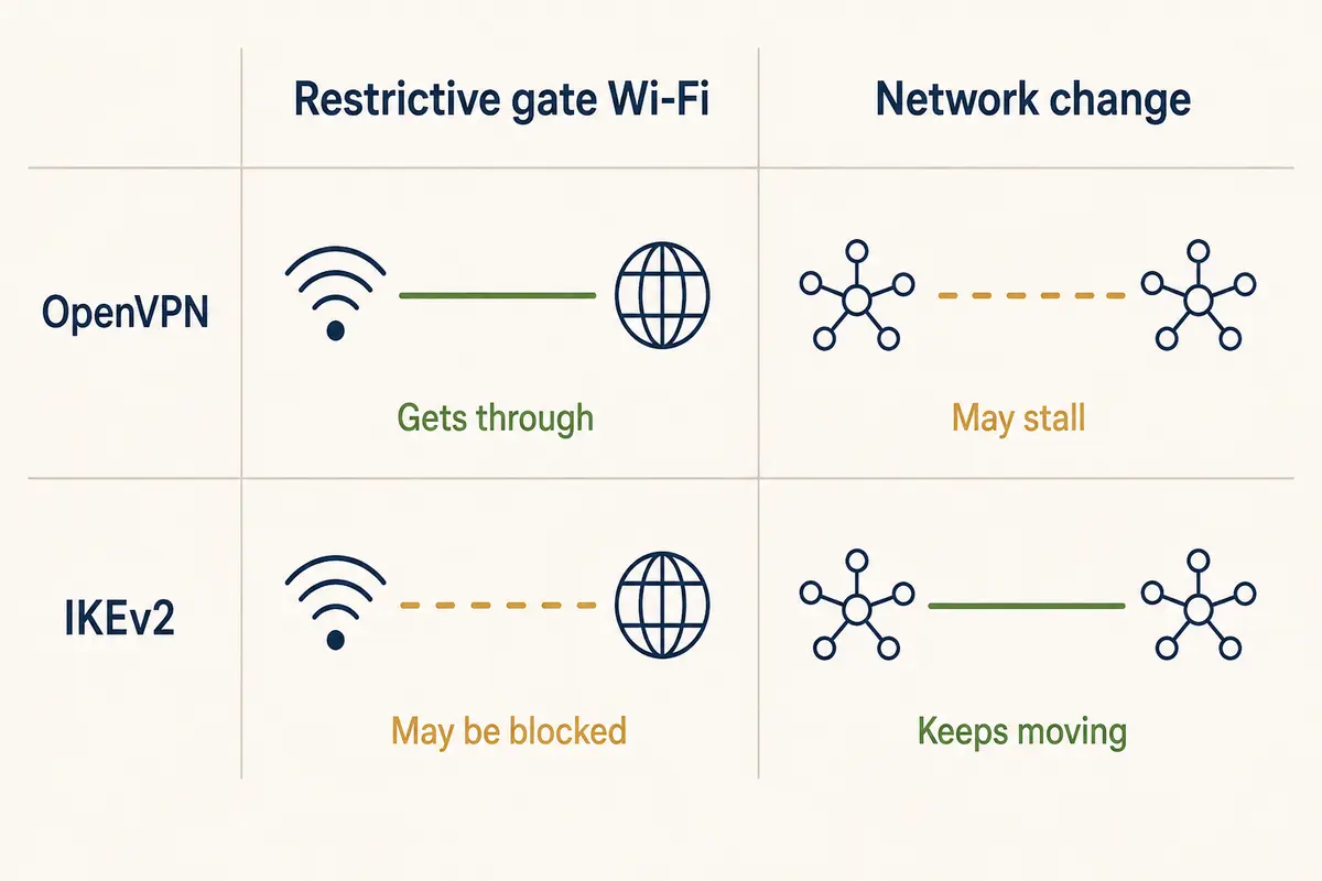 IKEv2 vs OpenVPN in 2026: One Is Native, One Is Flexible—and Neither Should Decide Your VPN Purchase