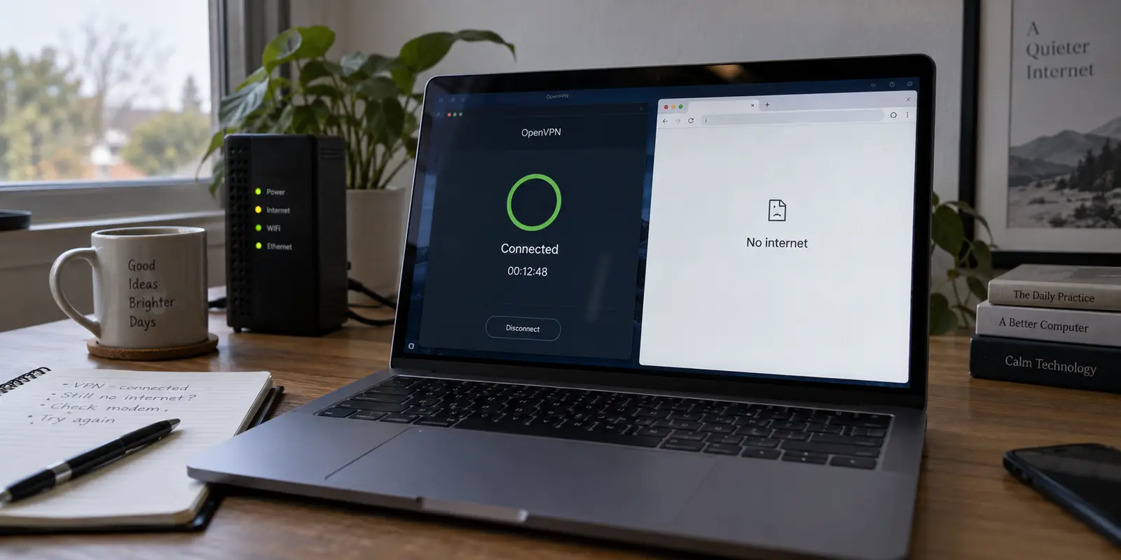 OpenVPN Says Connected but No Internet? Find the Broken Layer Before You Reset Anything