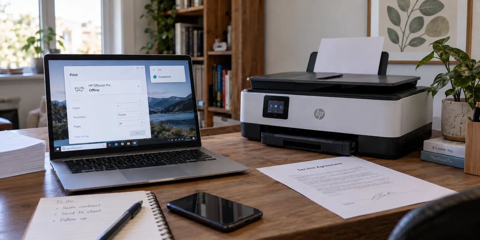 Printer and Scanner Not Working With VPN? Diagnose the Local Connection Before Reinstalling Anything