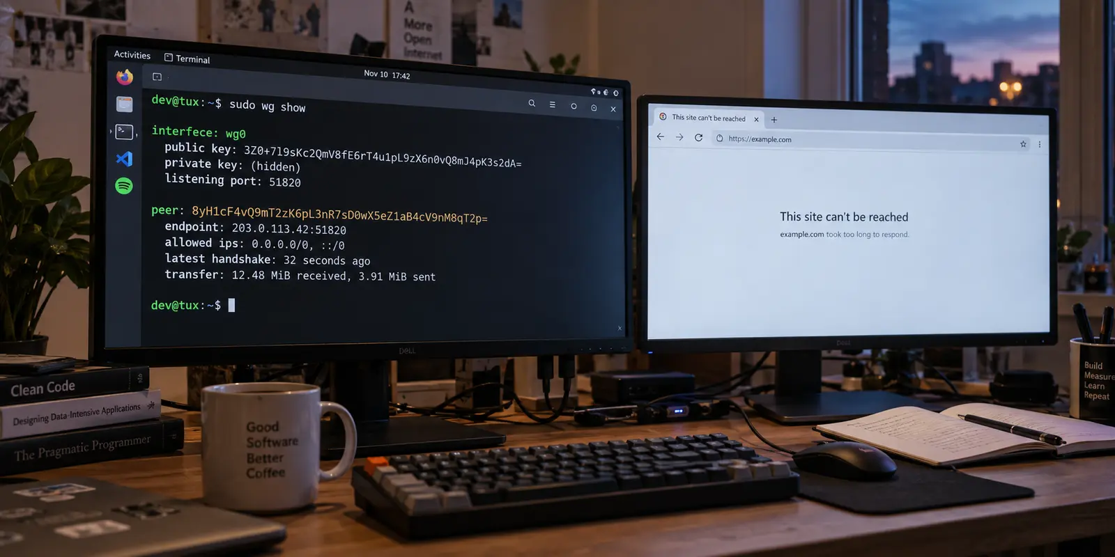 Linux WireGuard Connected but No Internet? Find the First Broken Hop