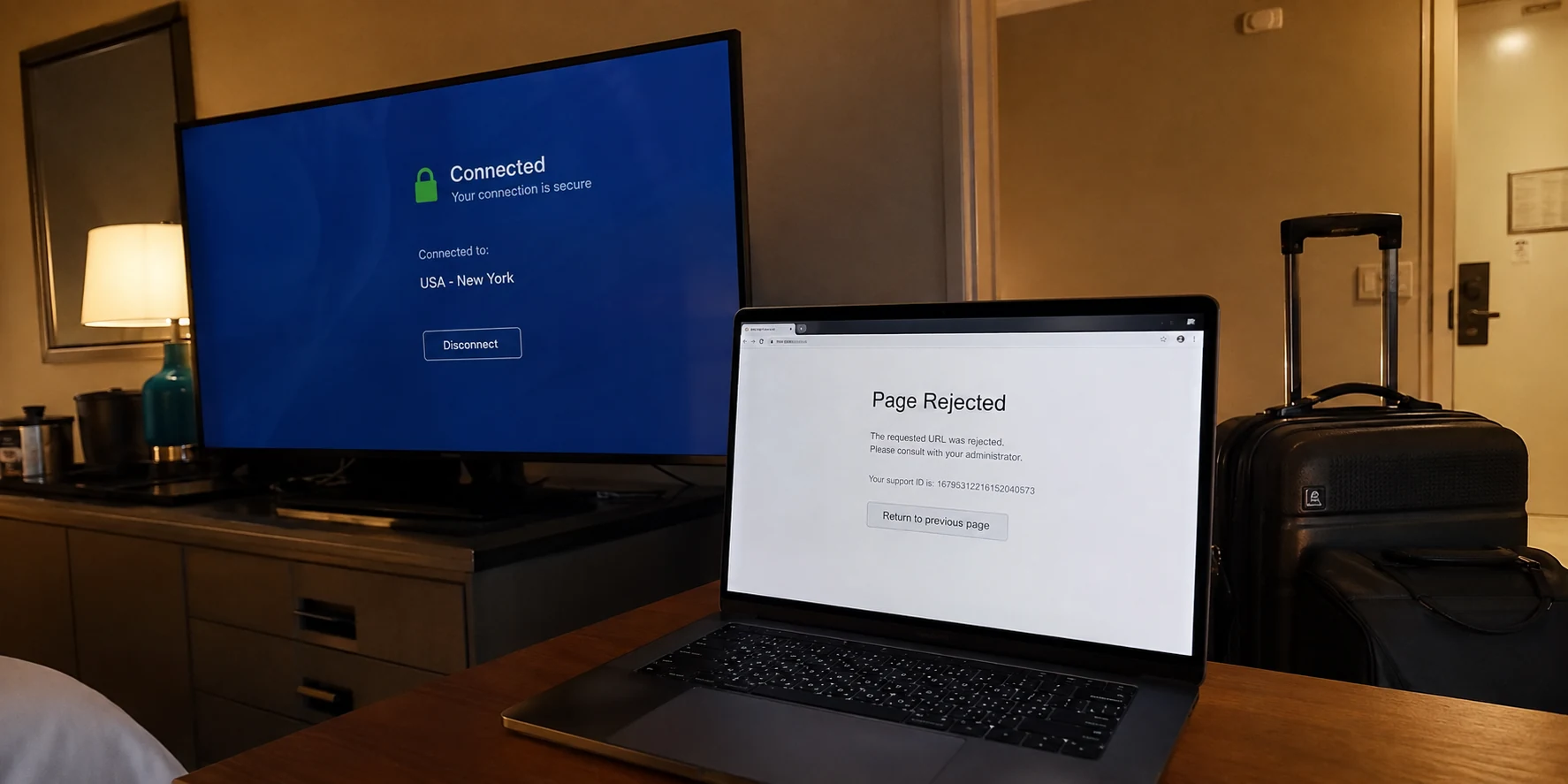 The Hotel Wi-Fi Wasn’t Too Slow—It Was Rejecting the Way My VPN Connected