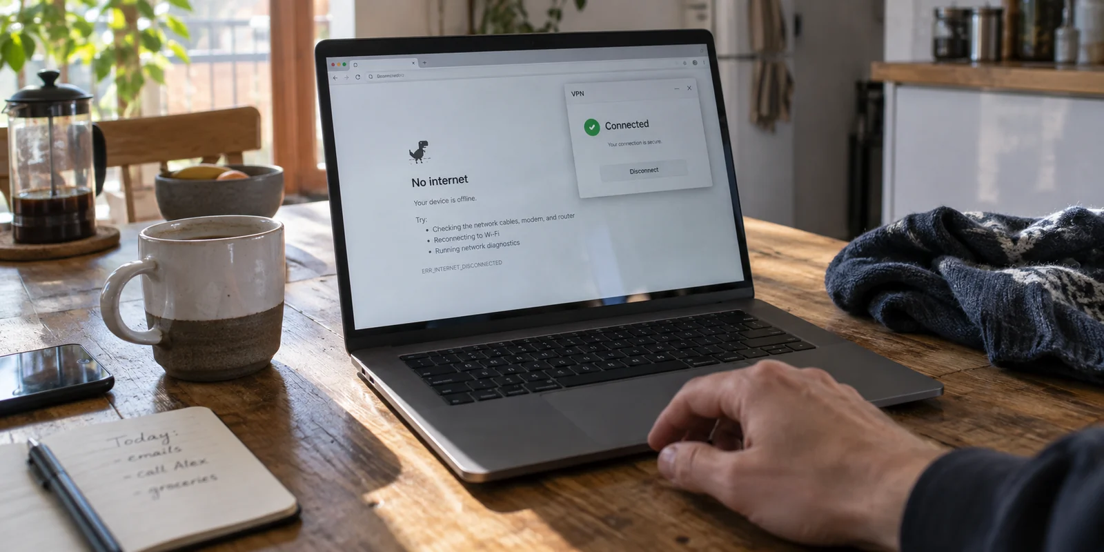 VPN Says Connected After Sleep but There’s No Internet