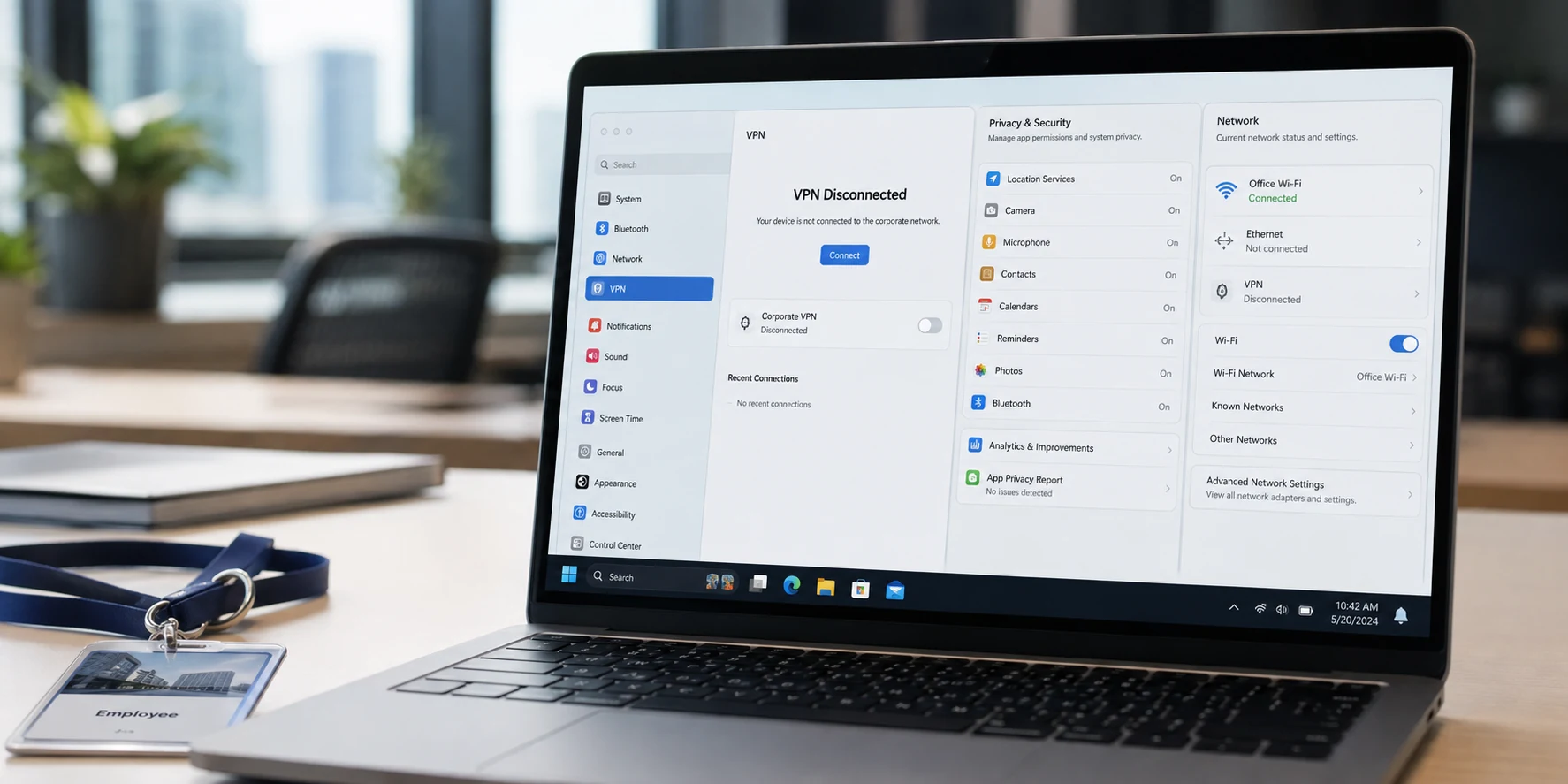 Disconnecting a Work VPN Stops the Tunnel—Not Every Employer Signal